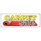Signmission CARPET SALE BANNER SIGN store carpeting signs remnants wall to wall area rug B-72 Carpet Sale - alternate 1